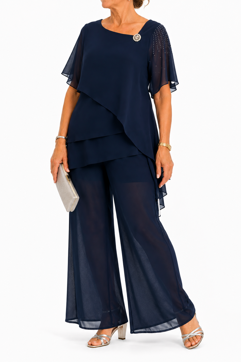 Conjunto Marina — Conjunto de Gasa de 2 Piezas