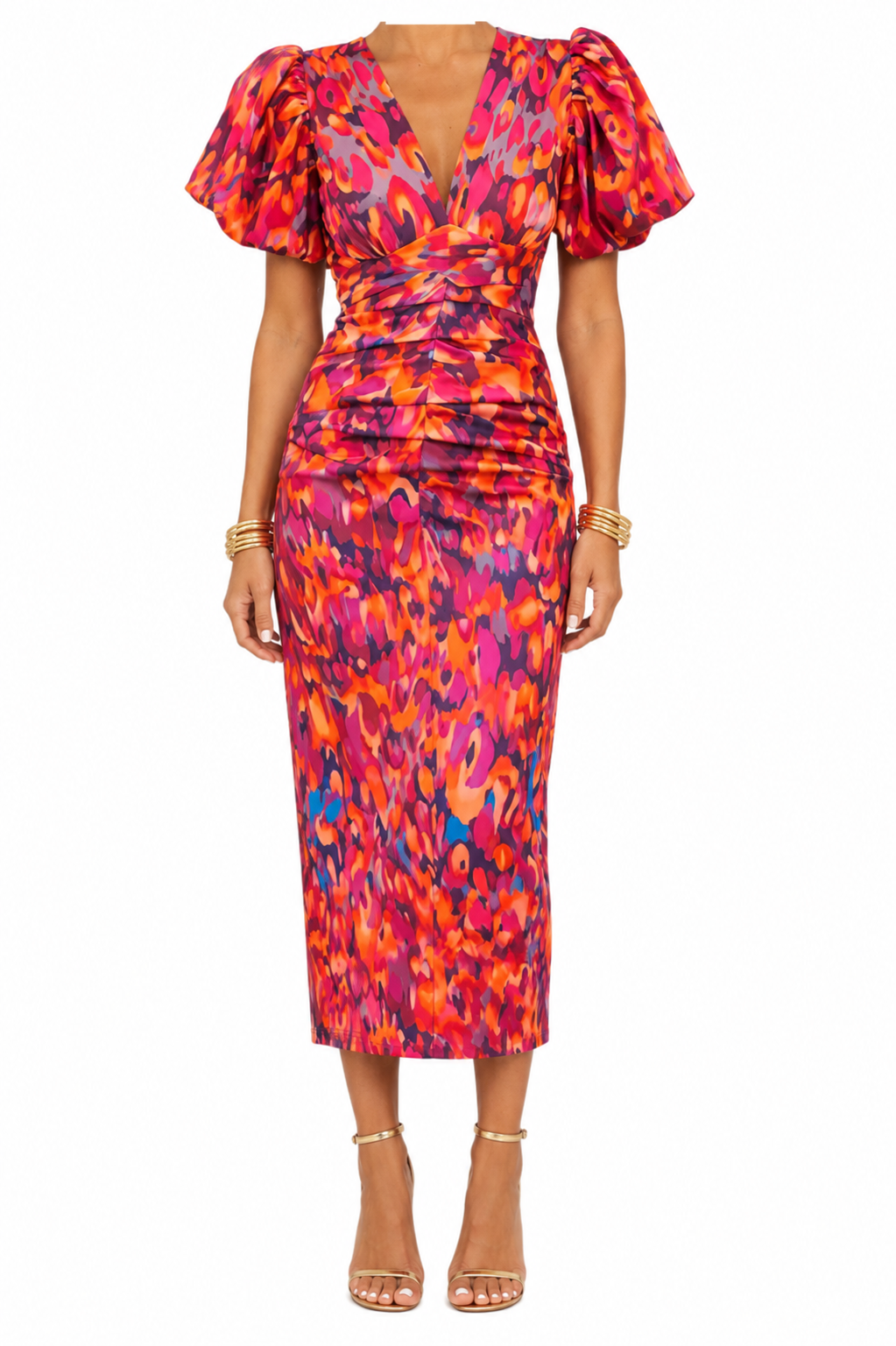 Vestido Marisma — Vestido Midi Fruncido