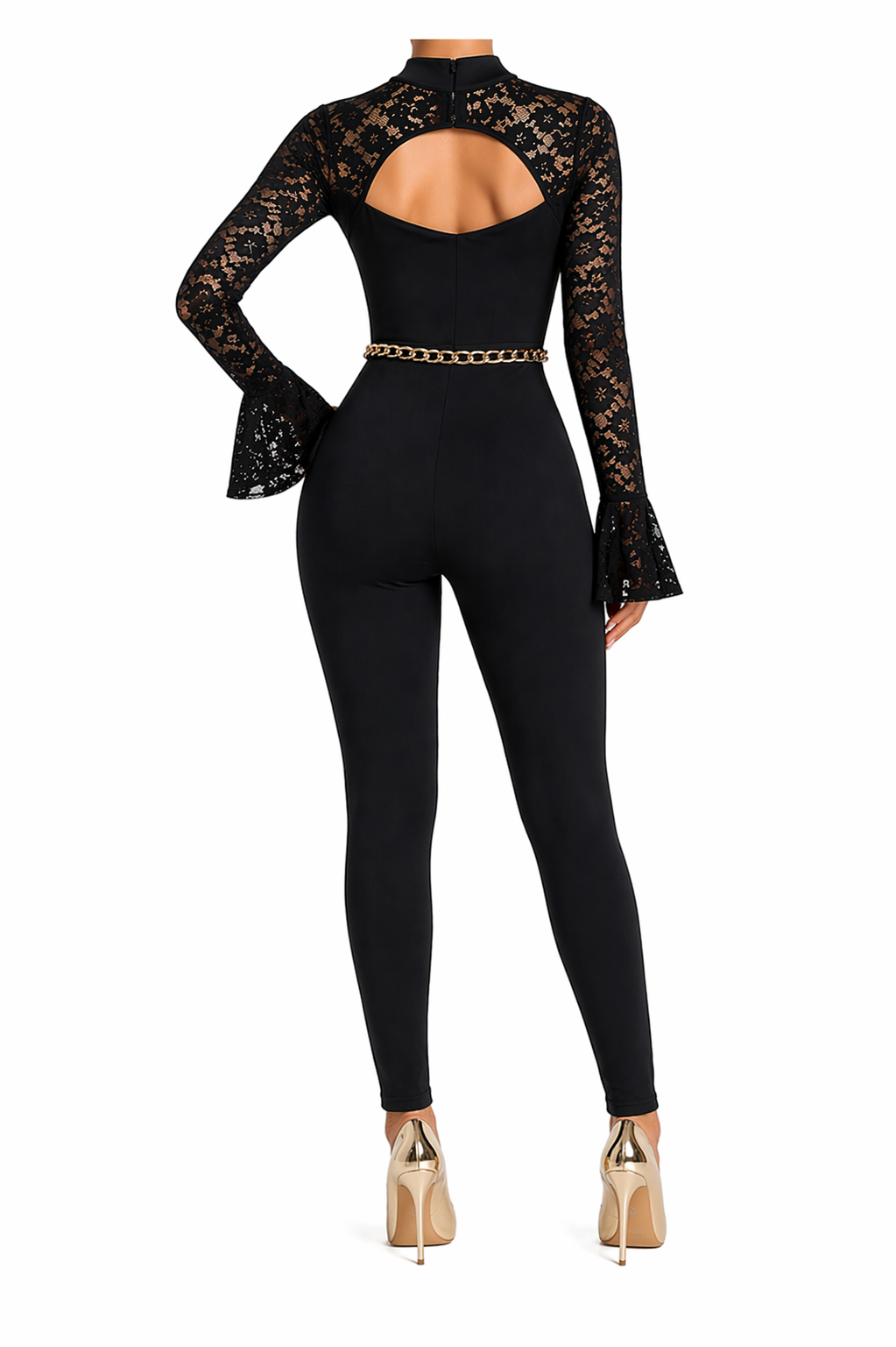 Mono DARK LACE GODDESS JUMPSUIT
