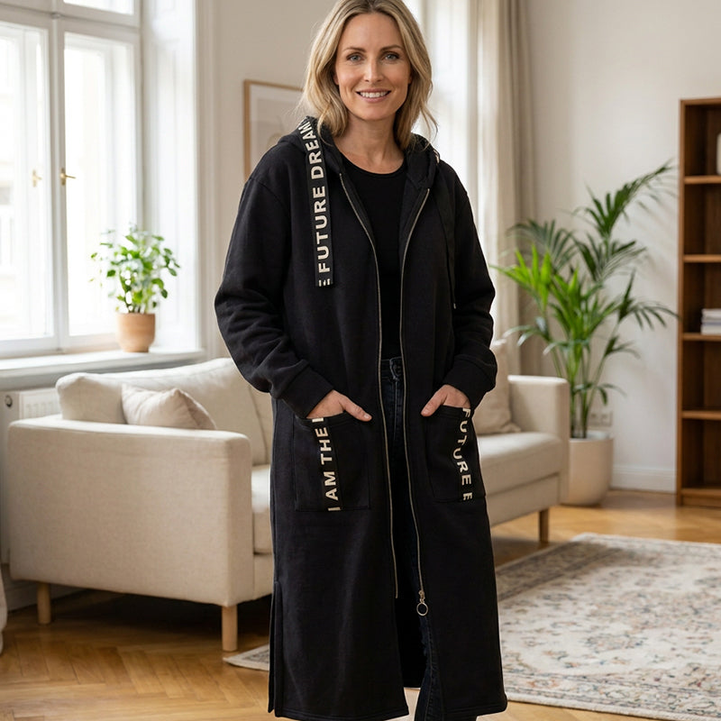 Lola — Abrigo Sudadera con Capucha