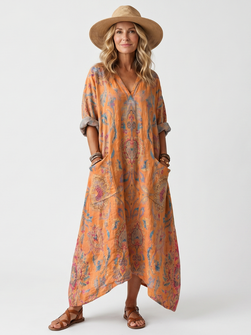 Remi — Vestido Midi Estampado