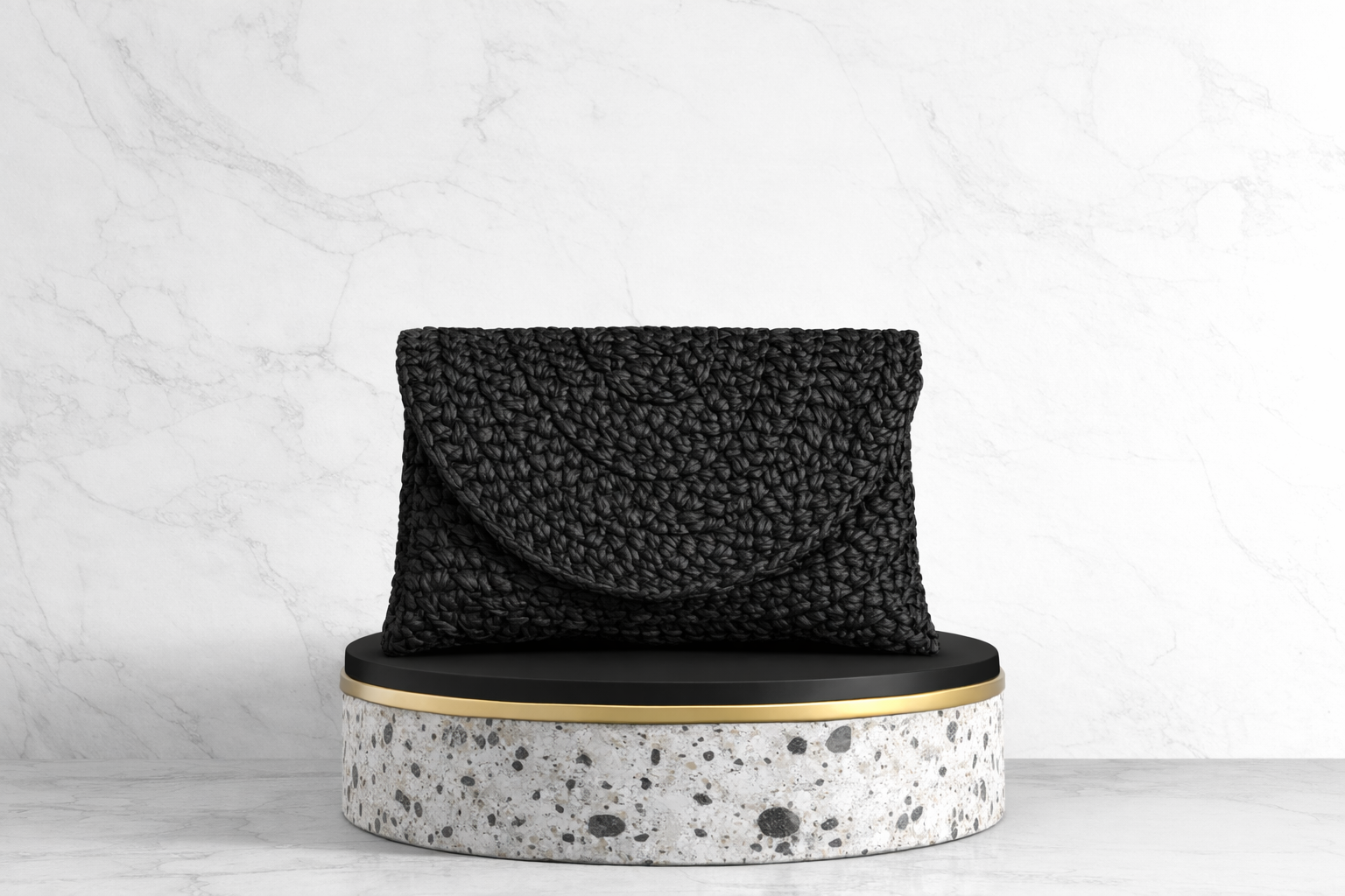 Bolso Paja Negro