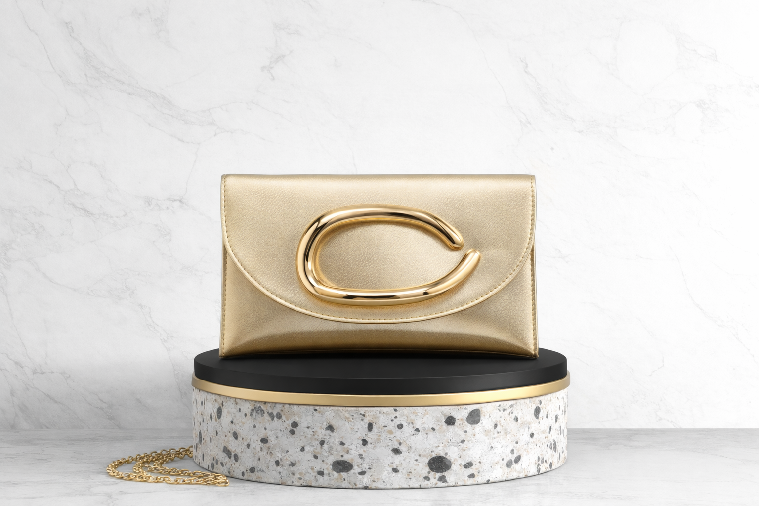 Bolso Metal Gold