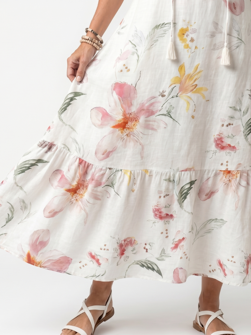Noa — Vestido Midi de Volantes