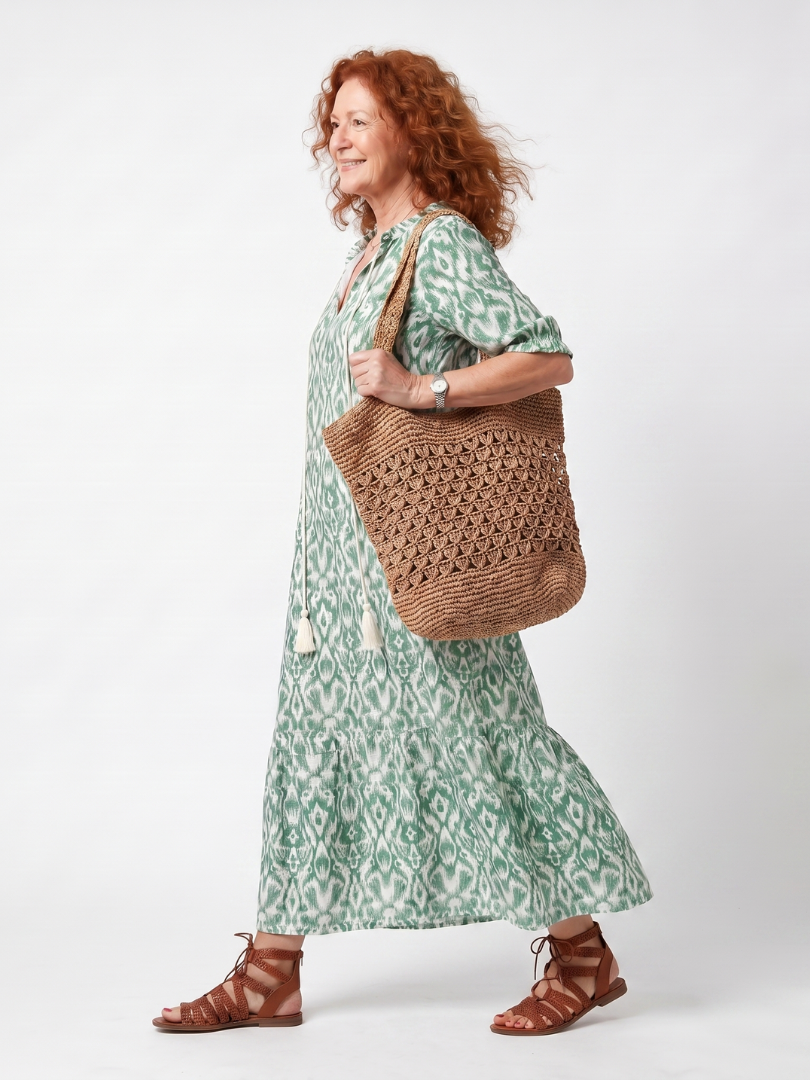 Ilara — Vestido Midi con Escote en V