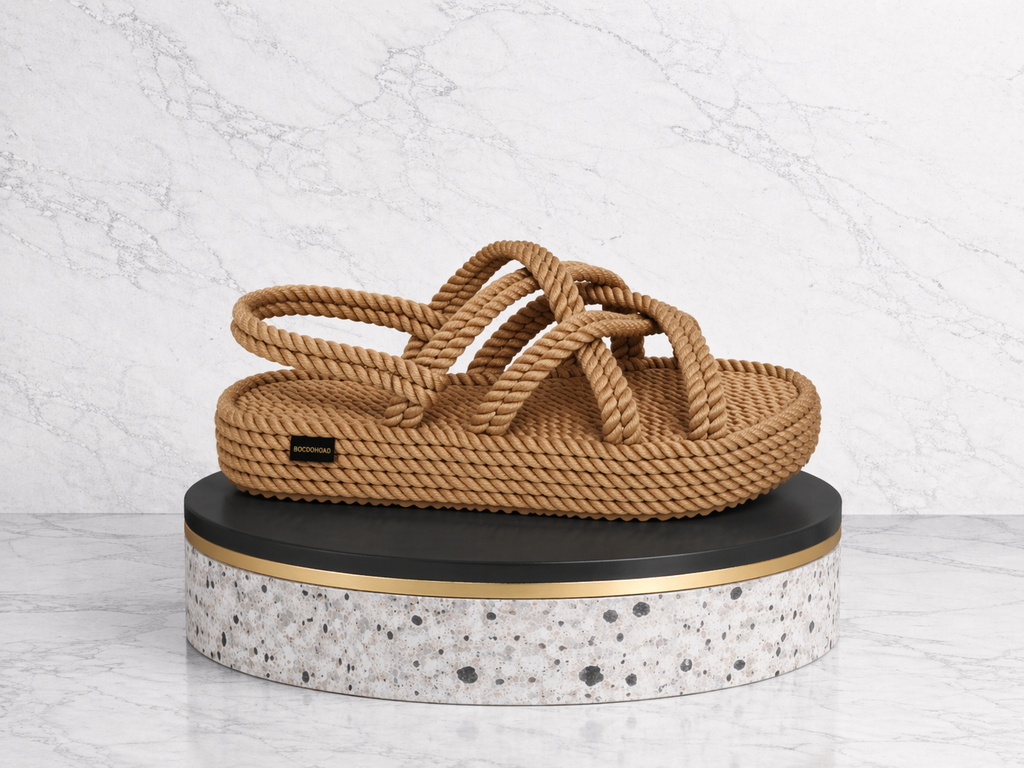 Sandalias Boho Platform Natural