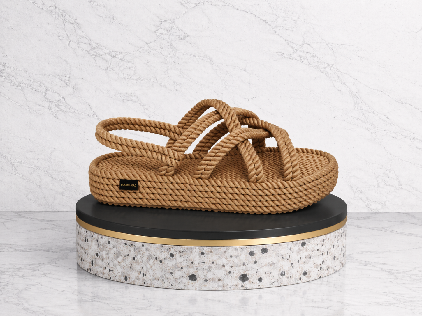 Sandalias Boho Platform Natural