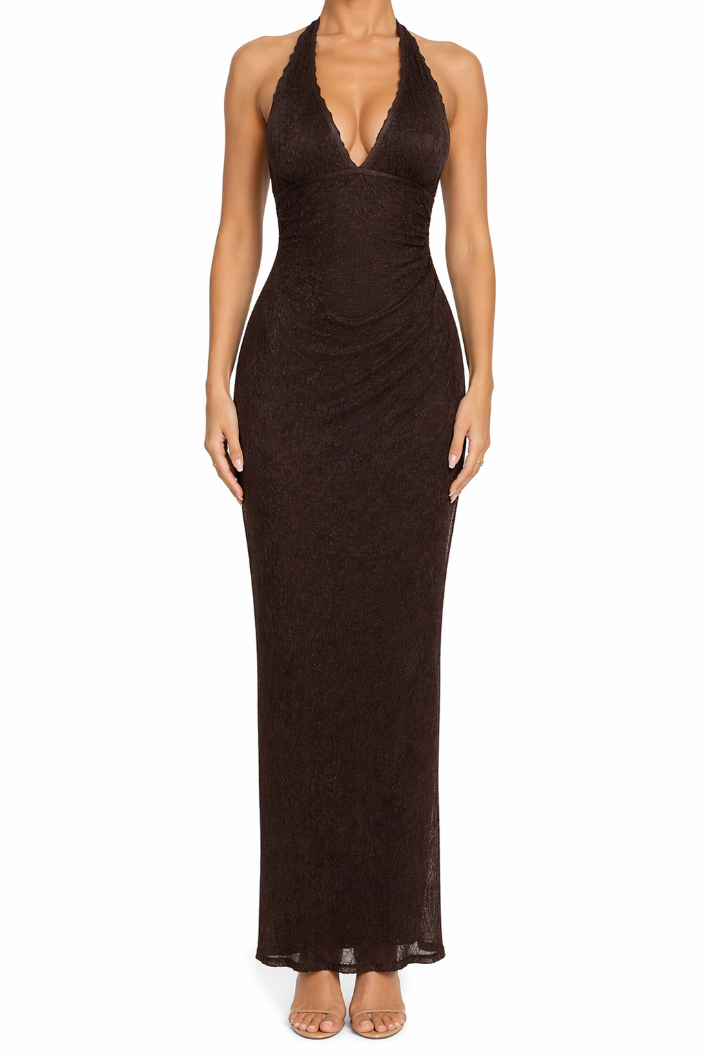Vestido DESTINY LACE CHOCOLATE