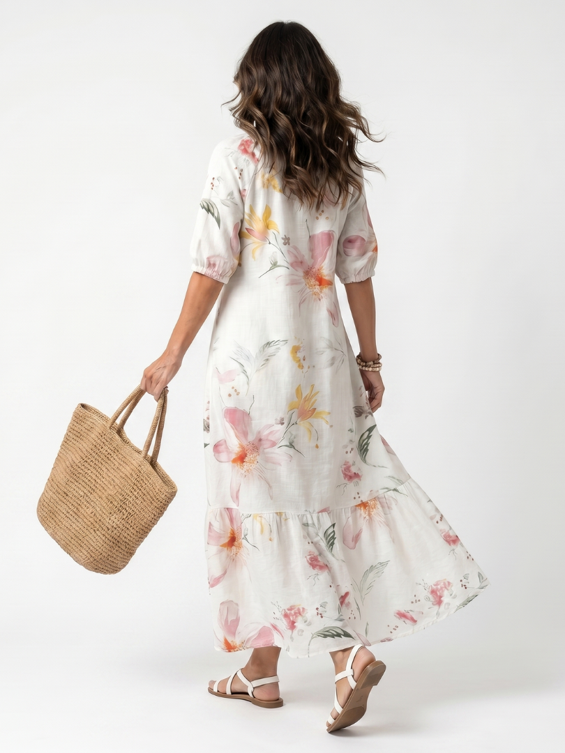 Noa — Vestido Midi de Volantes
