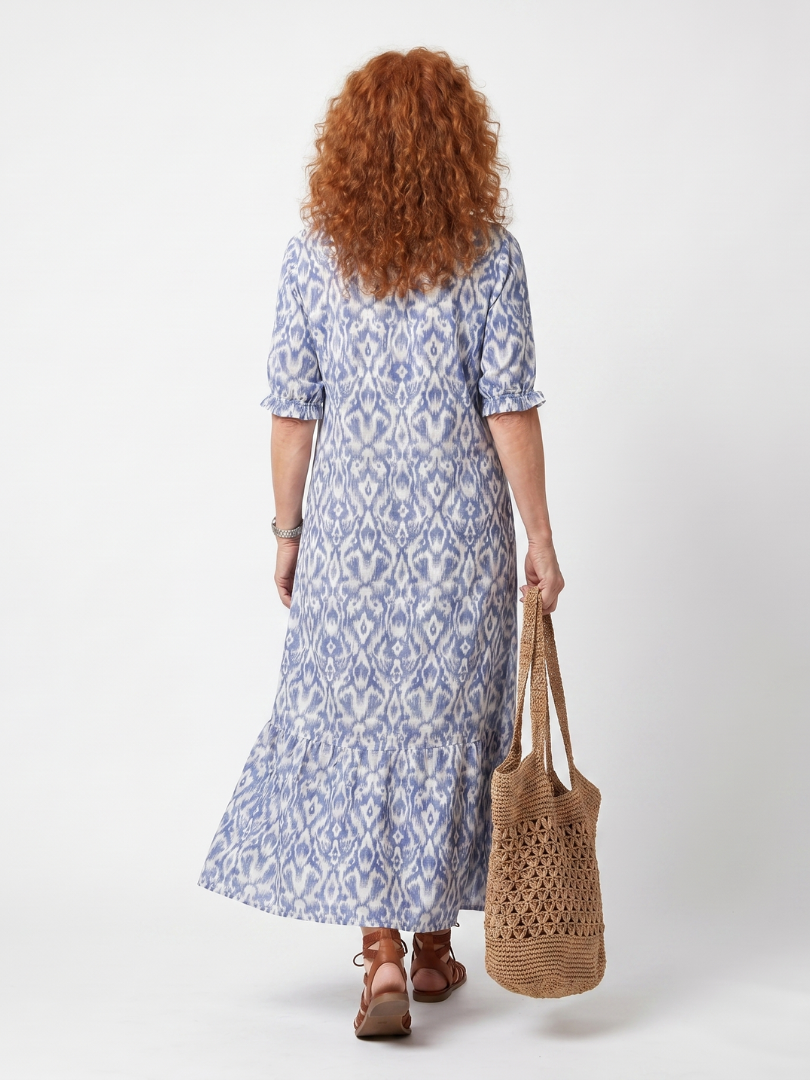 Ottoline — Vestido Midi con Lazo de Borlas