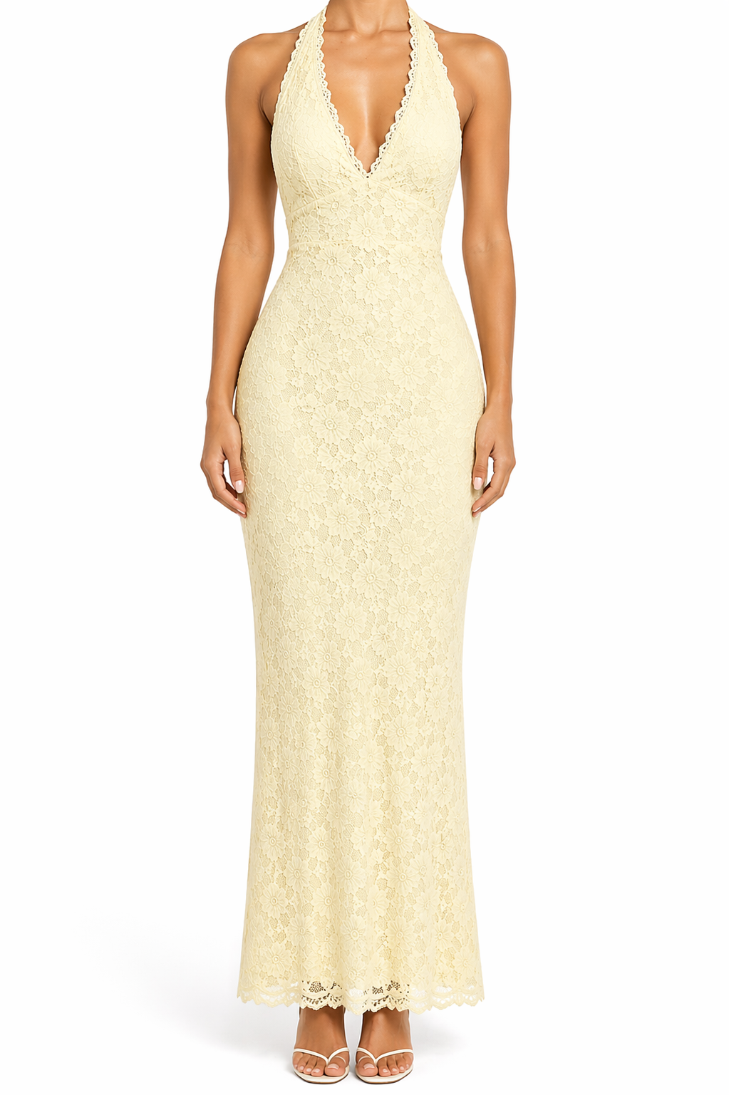 Vestido DESTINY LACE LEMON