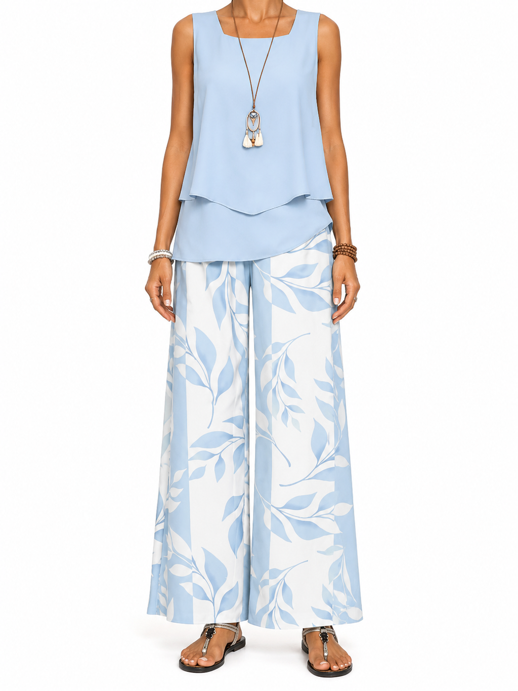 Conjunto Nahia — Top y Pantalón Palazzo