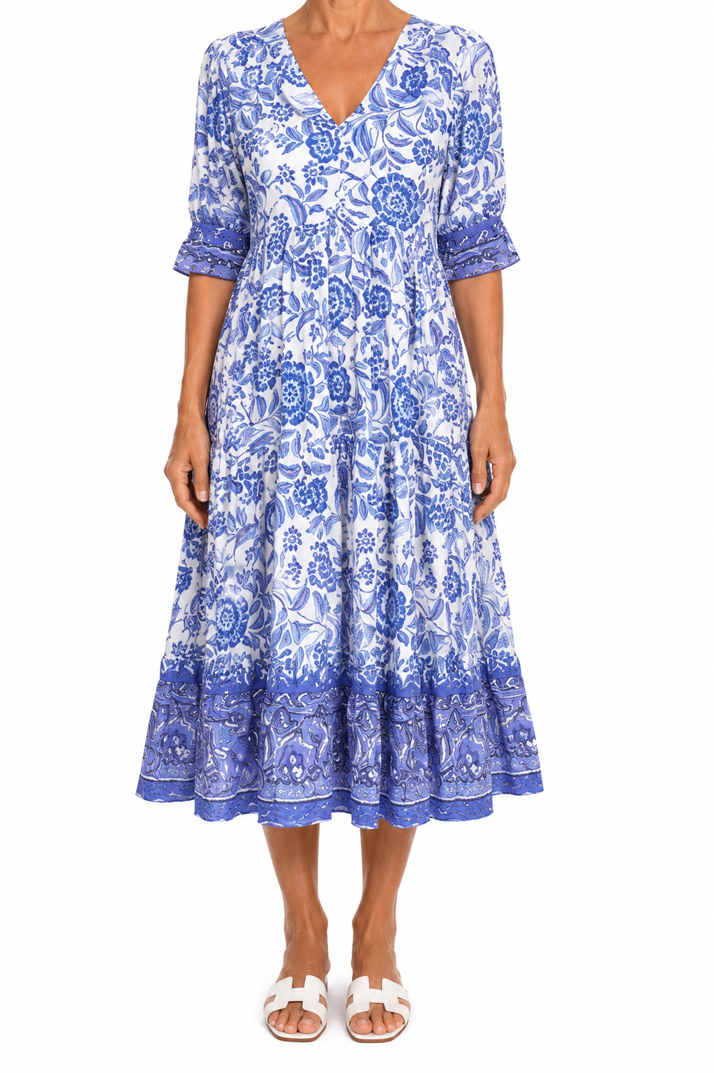 Vestido Salina — Vestido Midi Estampado