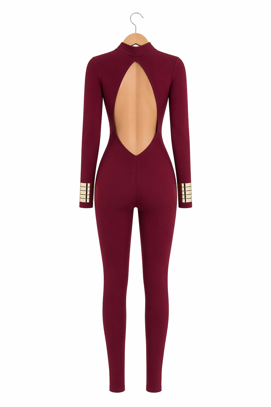 Mono BURGUNDY CUT-OUT CHAIN BACK