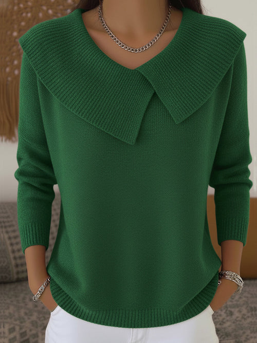 Soledad — Jersey Cálido con Cuello Vuelto