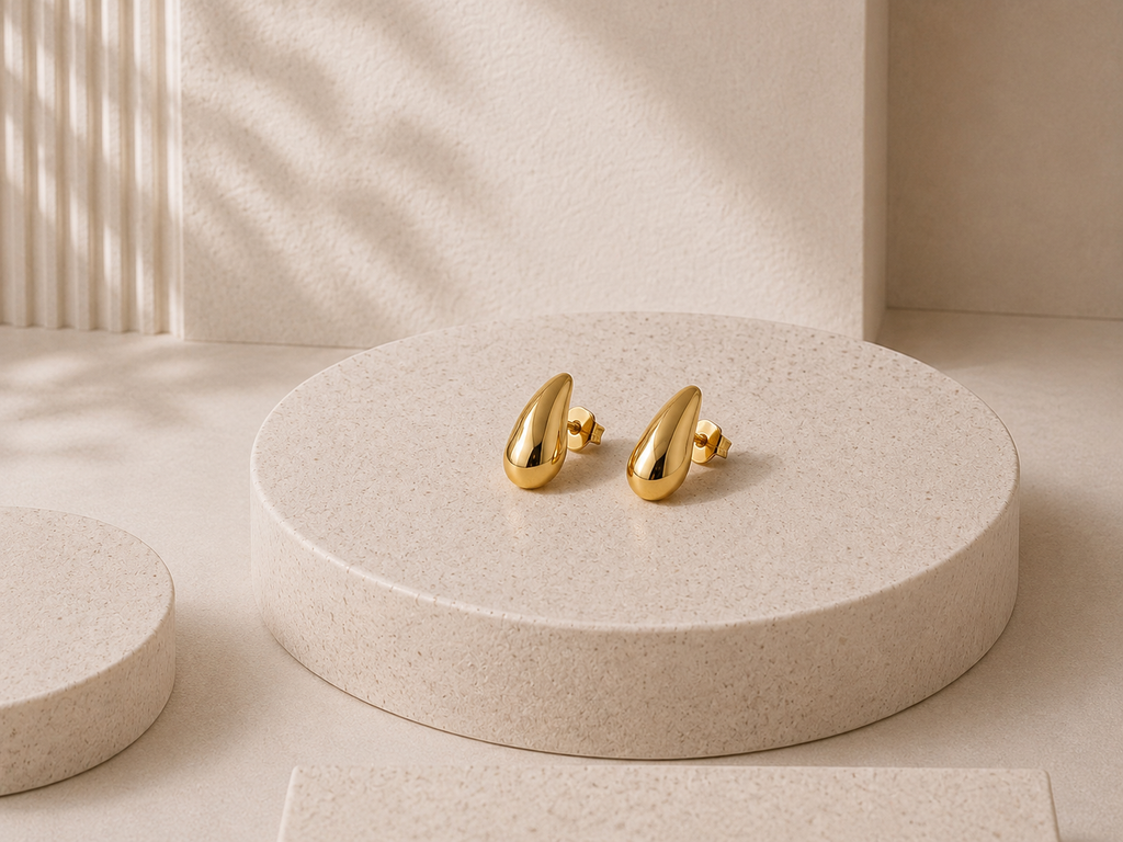 AUREA | Pendientes Gota Dorados