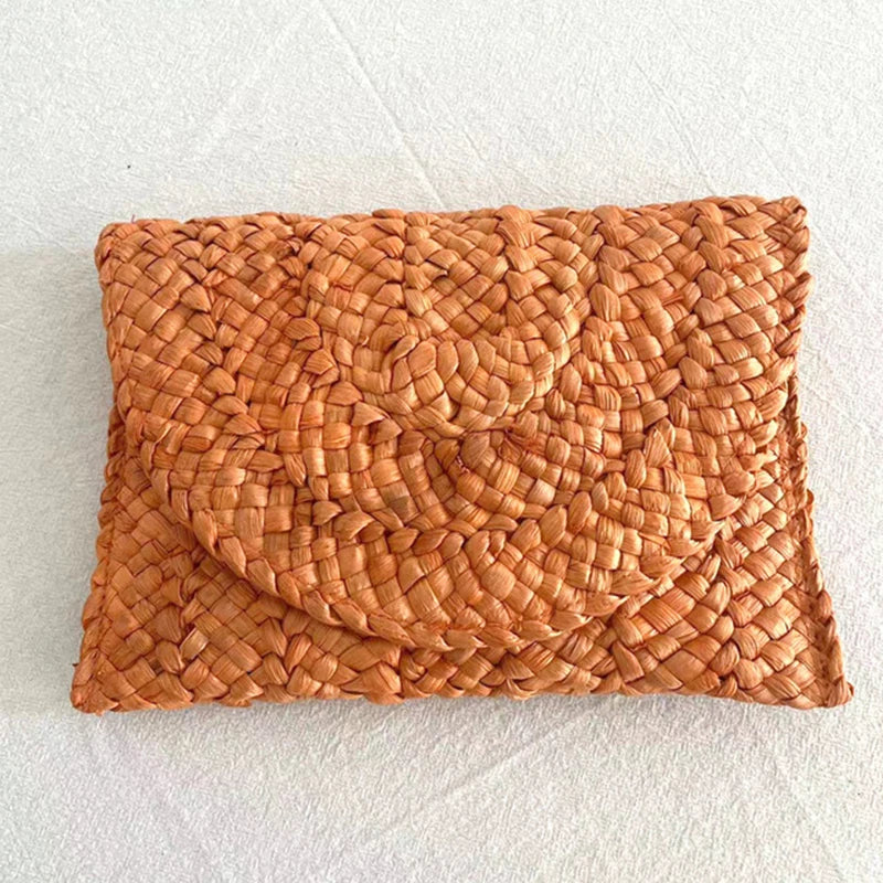 Bolso Paja Naranja