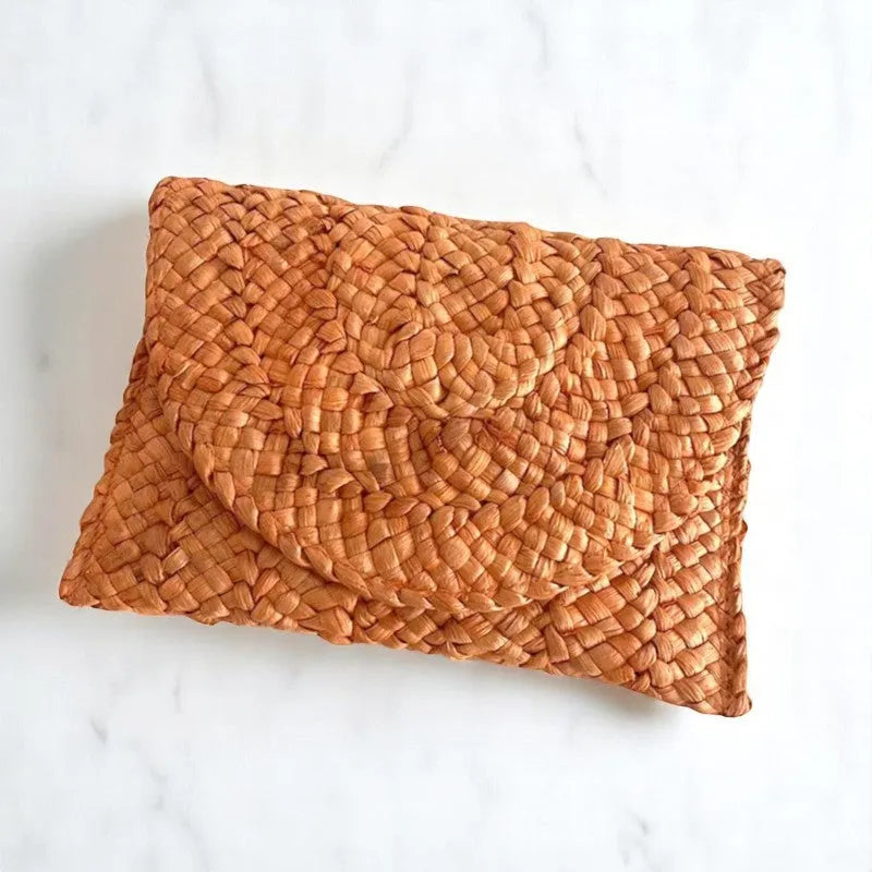 Bolso Paja Naranja