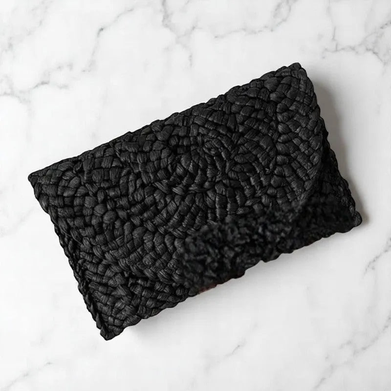 Bolso Paja Negro