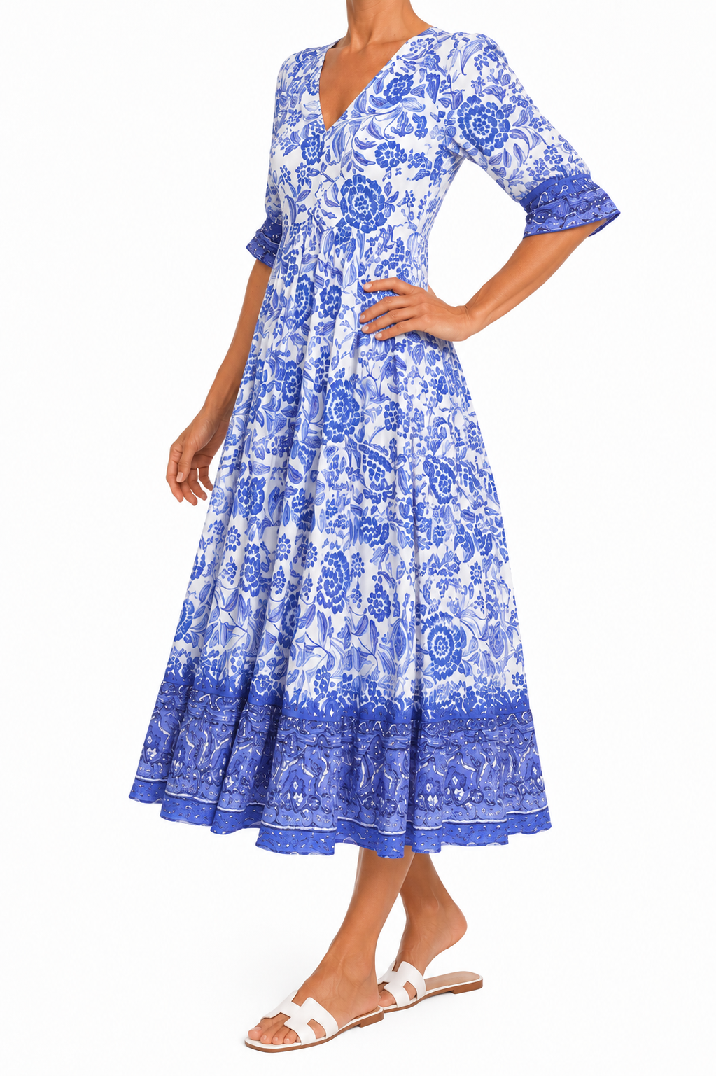 Vestido Salina — Vestido Midi Estampado