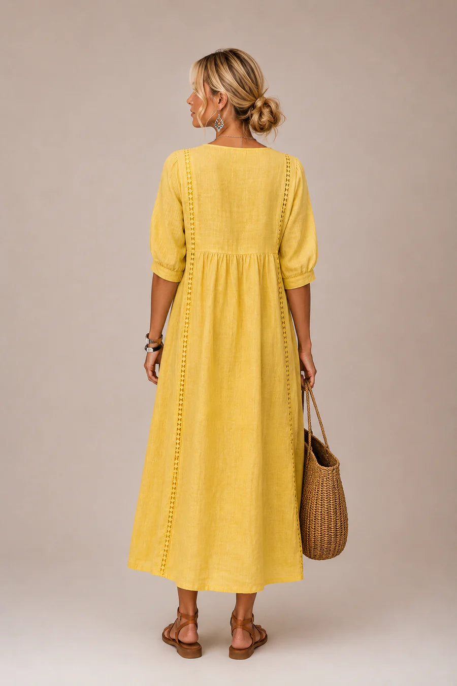 Sefi vestido midi de verano detalle