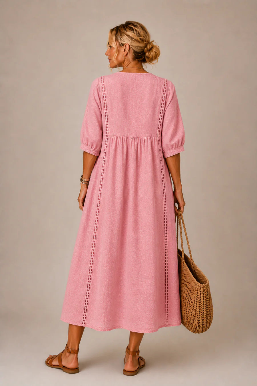 Sefi vestido midi de verano detalle