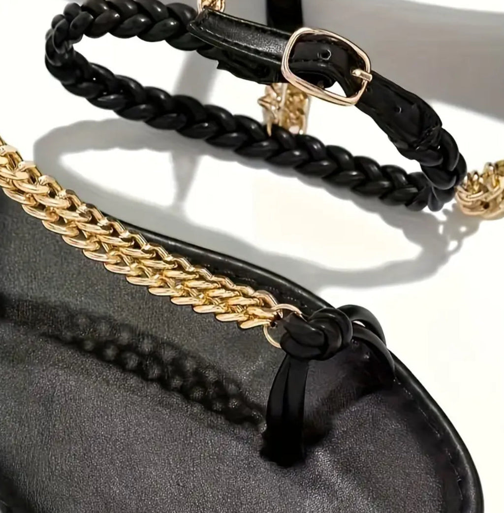 Sandalias Chain Luxe