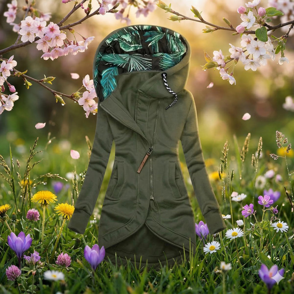 Ann chaqueta de entretiempo verde