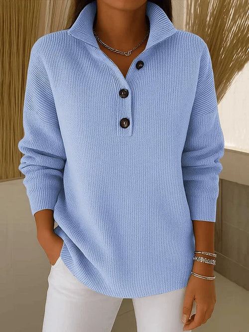 Amparo — Jersey Polo con Cuello de Pico