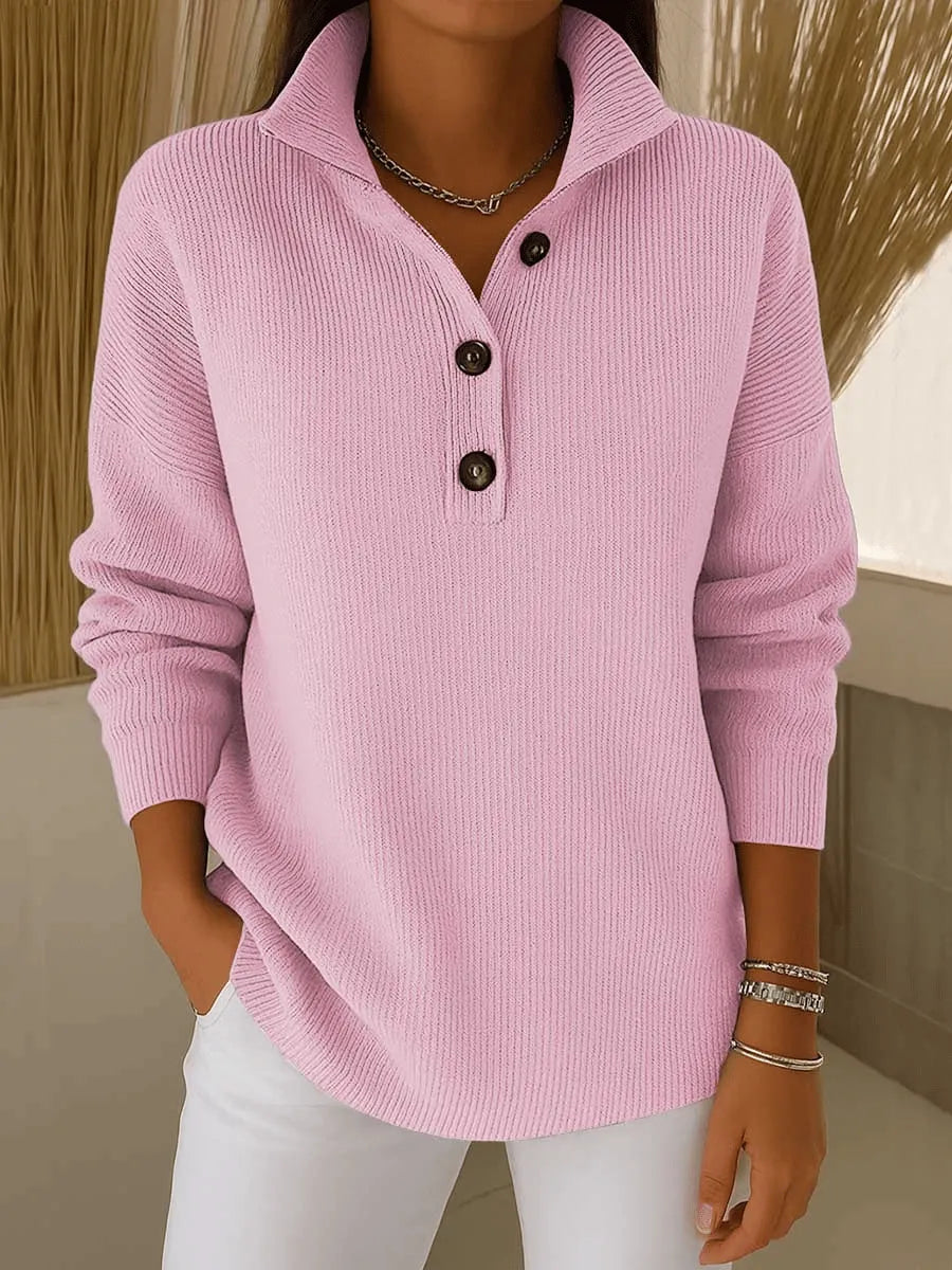 Amparo — Jersey Polo con Cuello de Pico