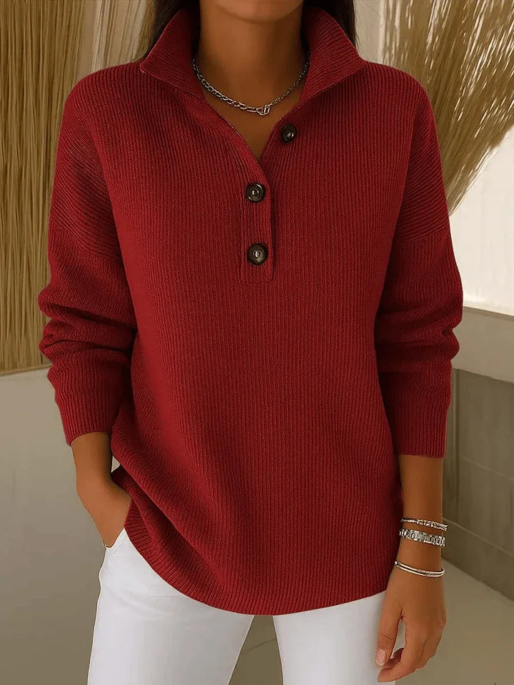 Amparo — Jersey Polo con Cuello de Pico