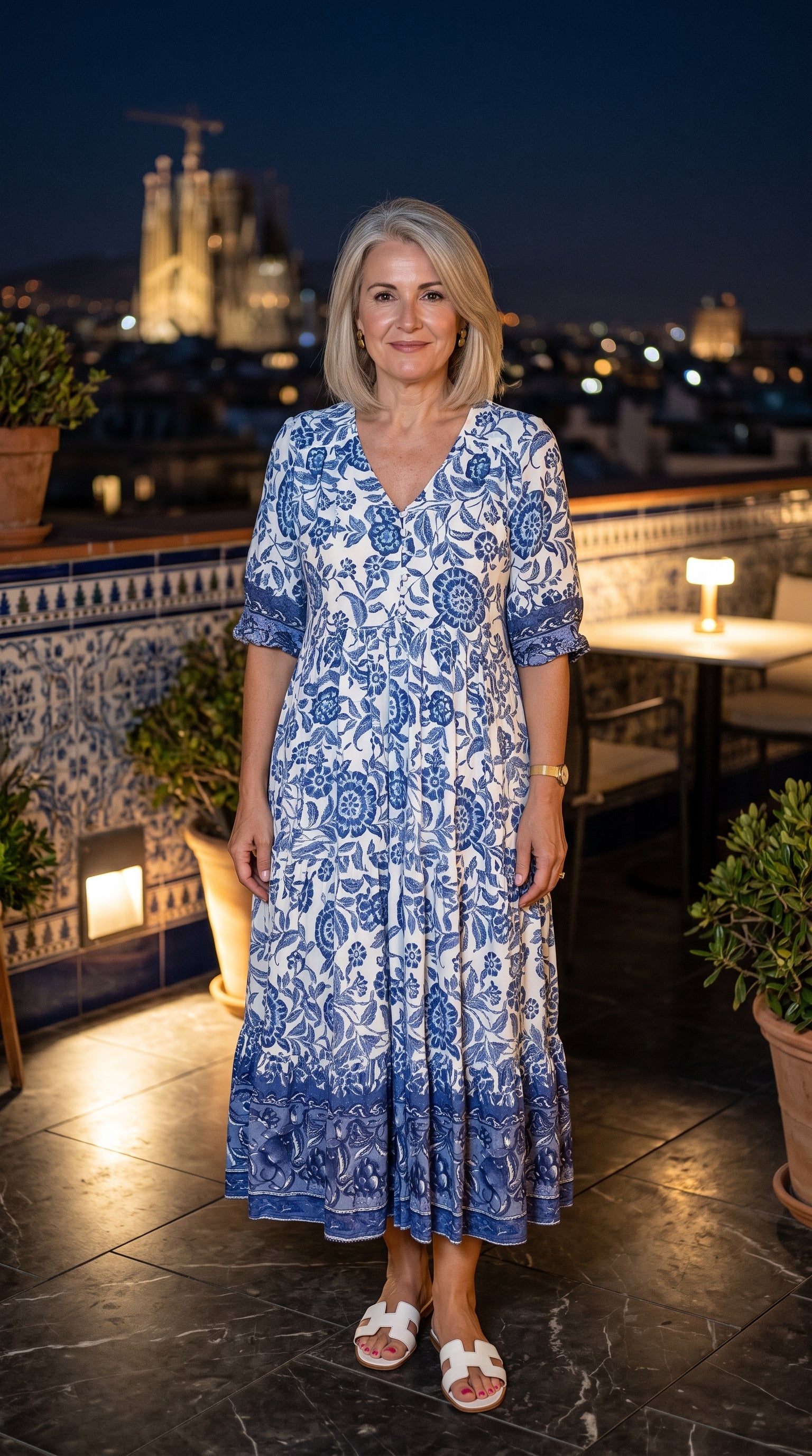 Vestido Salina — Vestido Midi Estampado