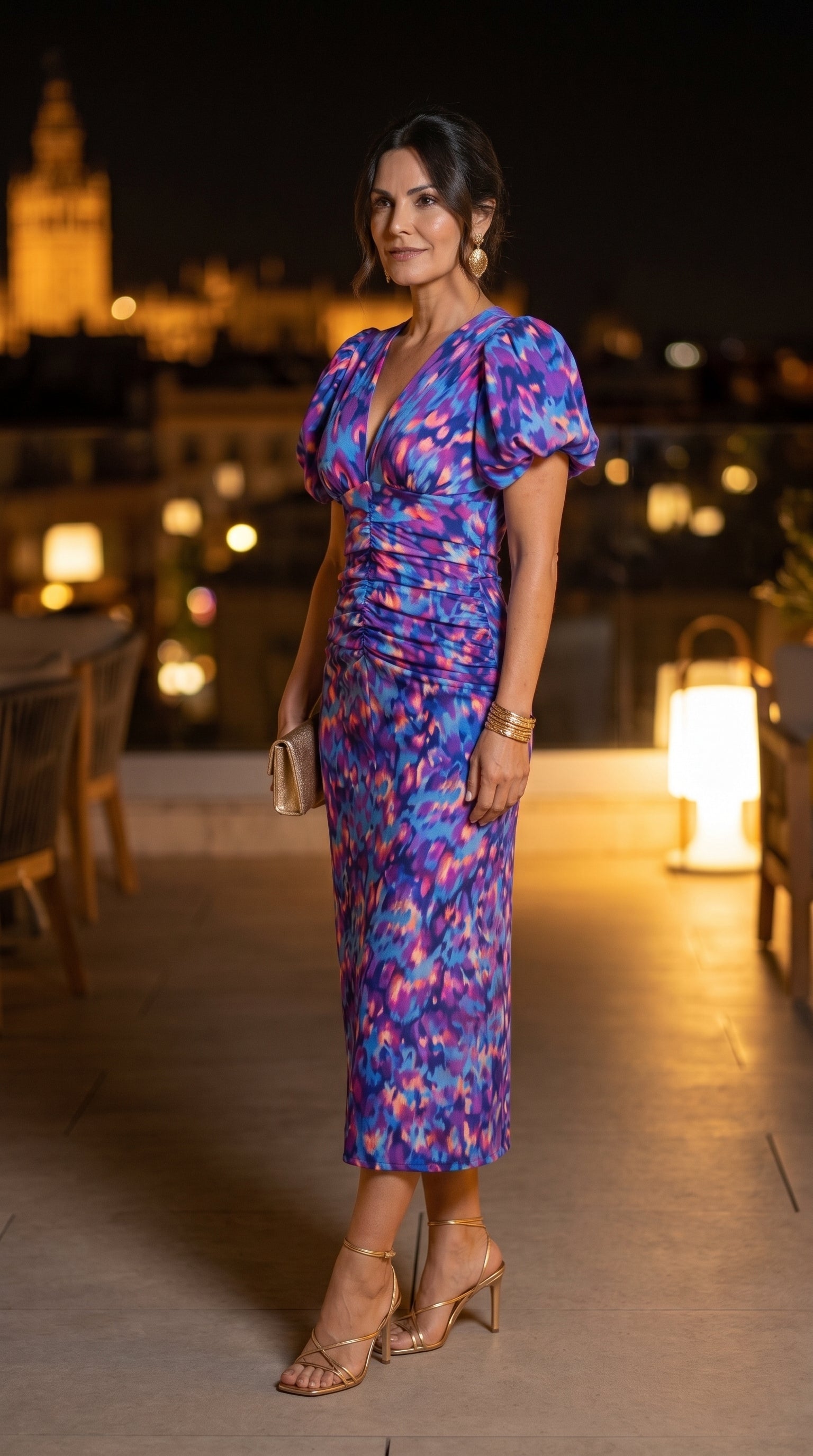 Vestido Marisma — Vestido Midi Fruncido