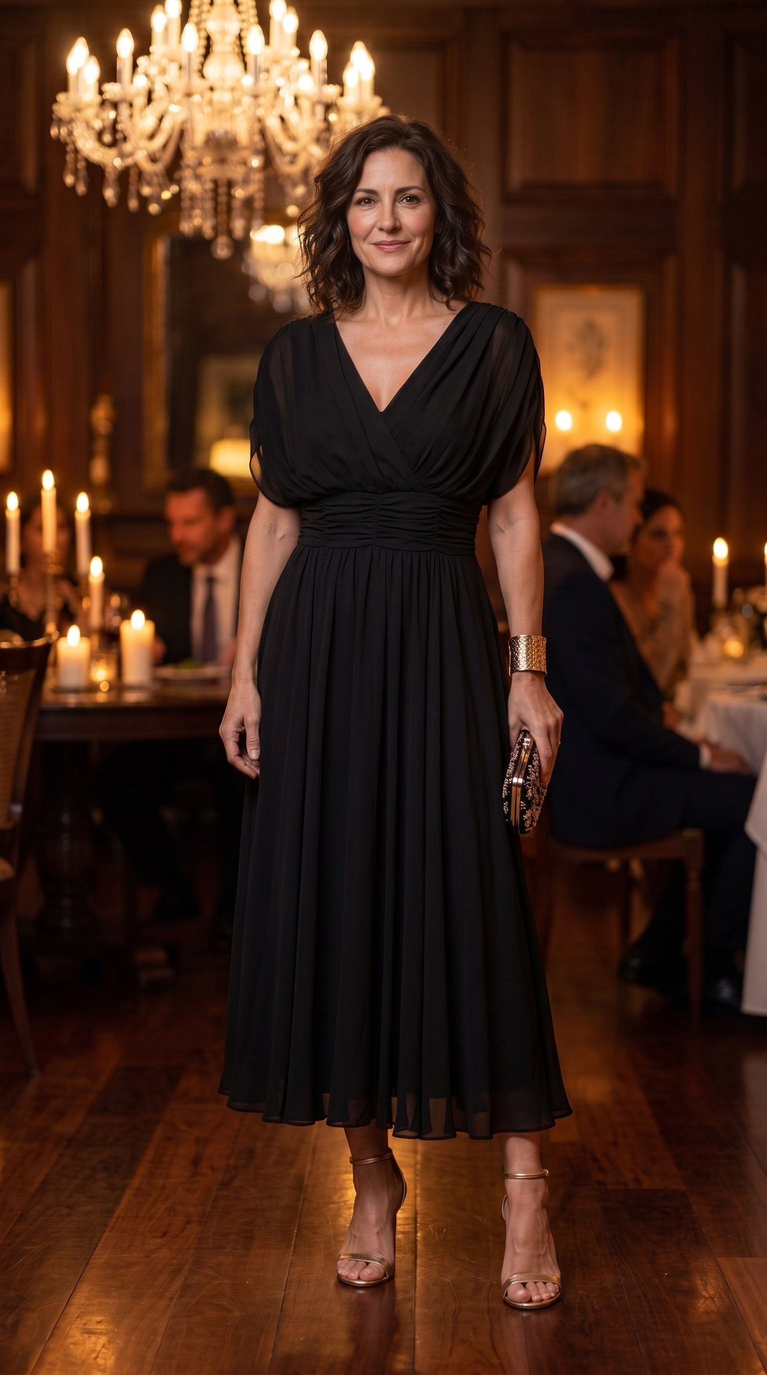Vestido Malva — Vestido Midi Drapeado