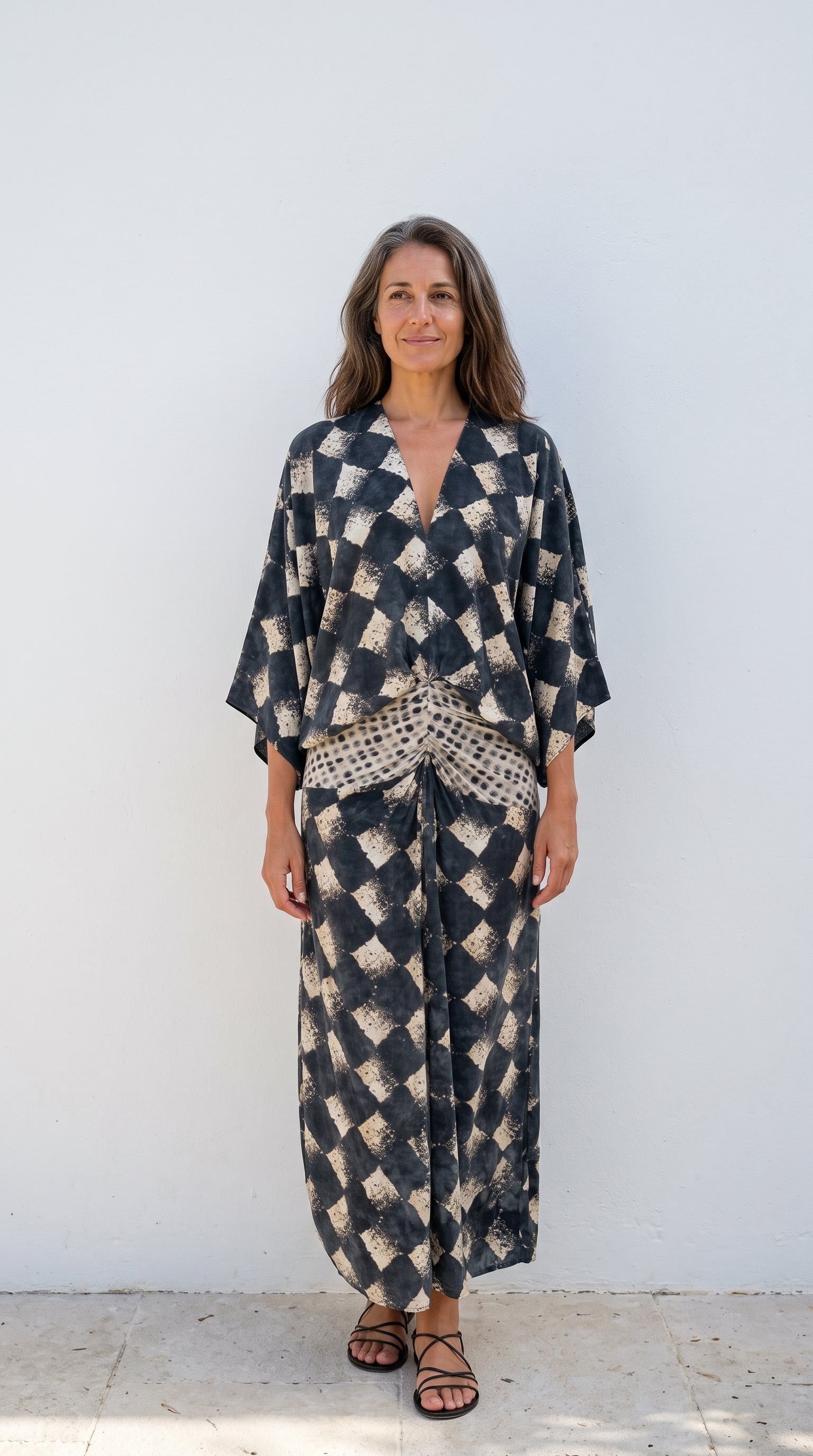 Maelia — Vestido Maxi Mosaico