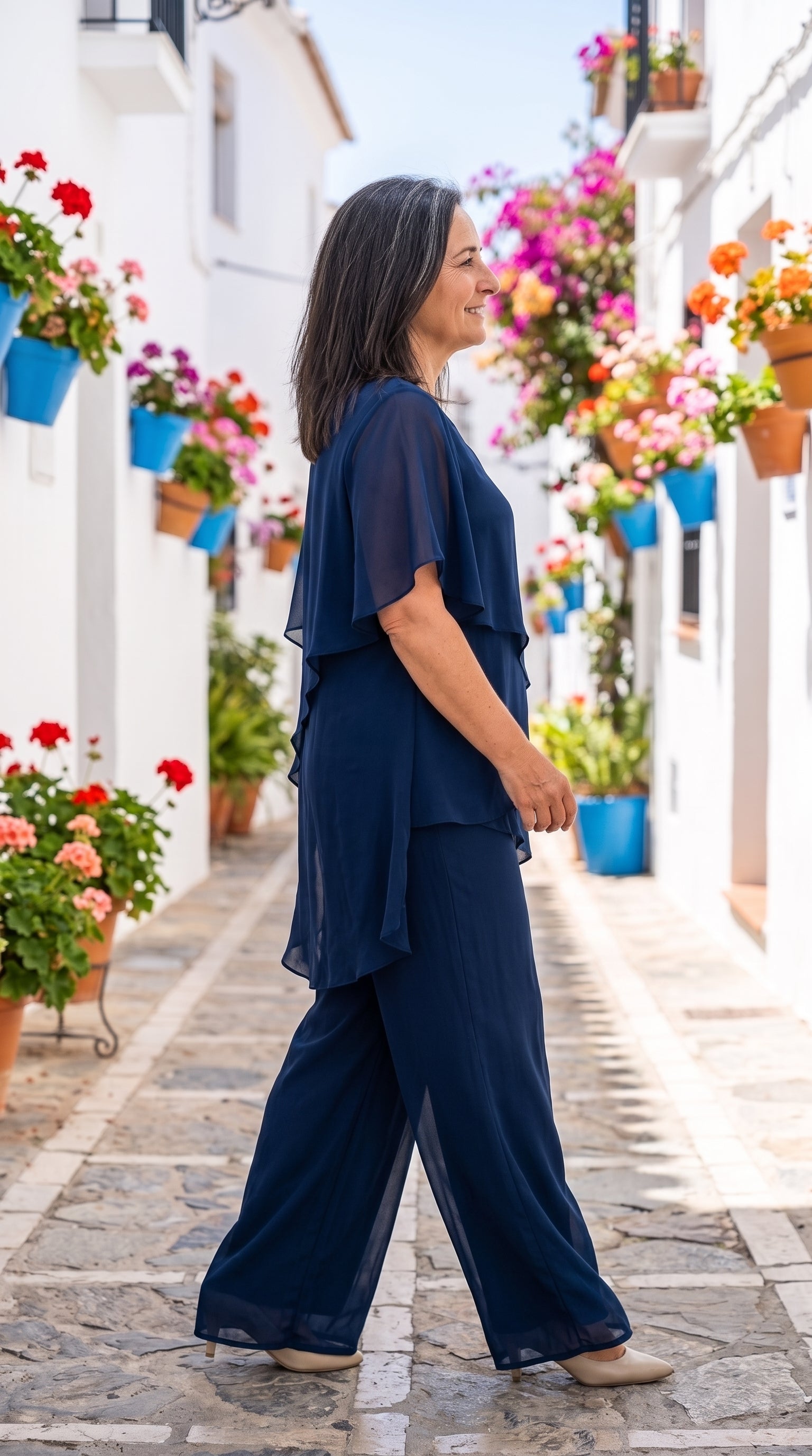Conjunto Marina — Conjunto de Gasa de 2 Piezas