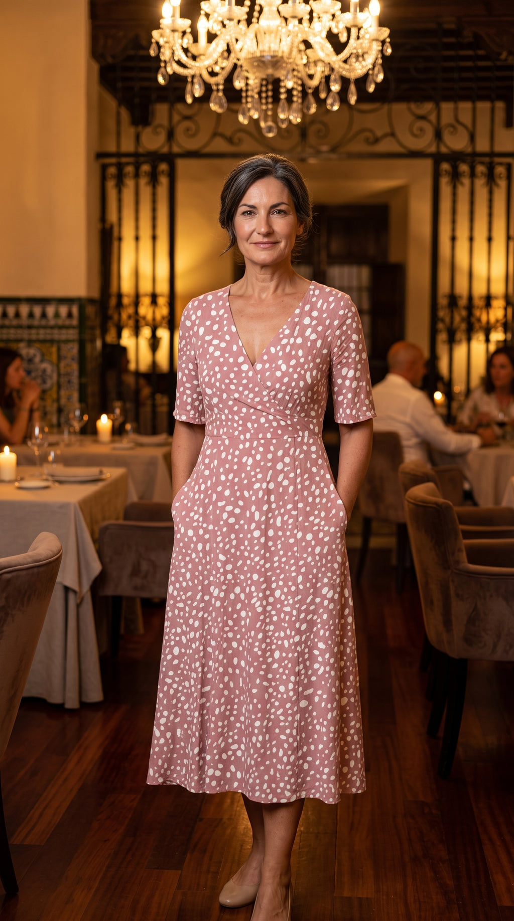 Vestido Alborada — Vestido Midi de Lunares