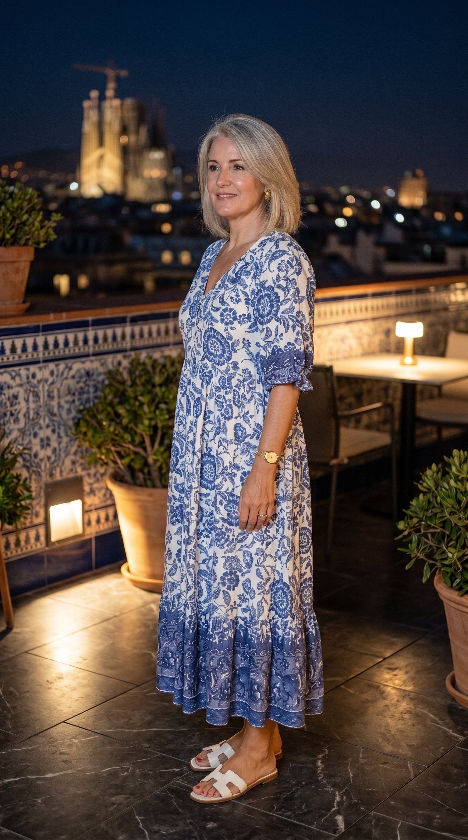 Vestido Salina — Vestido Midi Estampado
