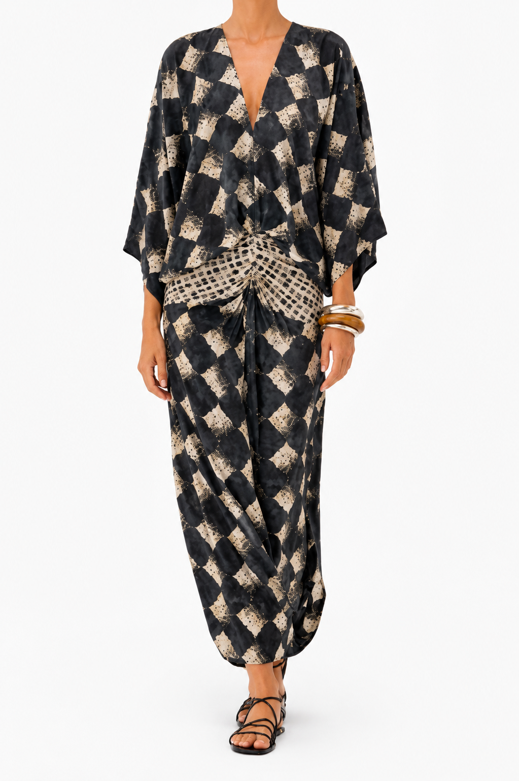 Maelia — Vestido Maxi Mosaico