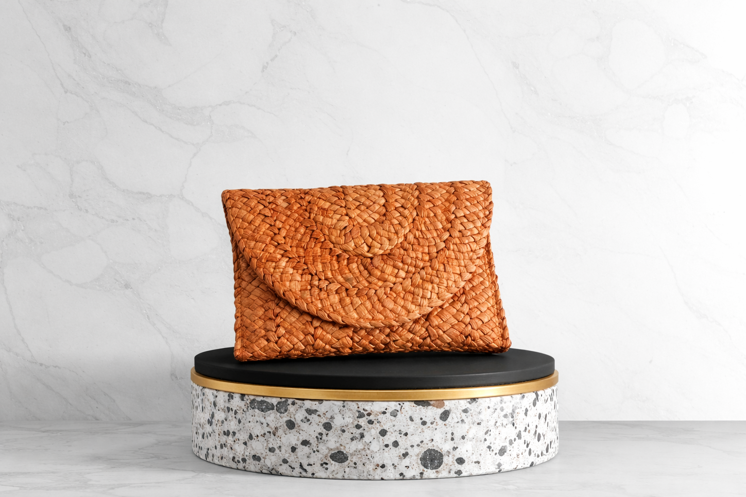 Bolso Paja Naranja