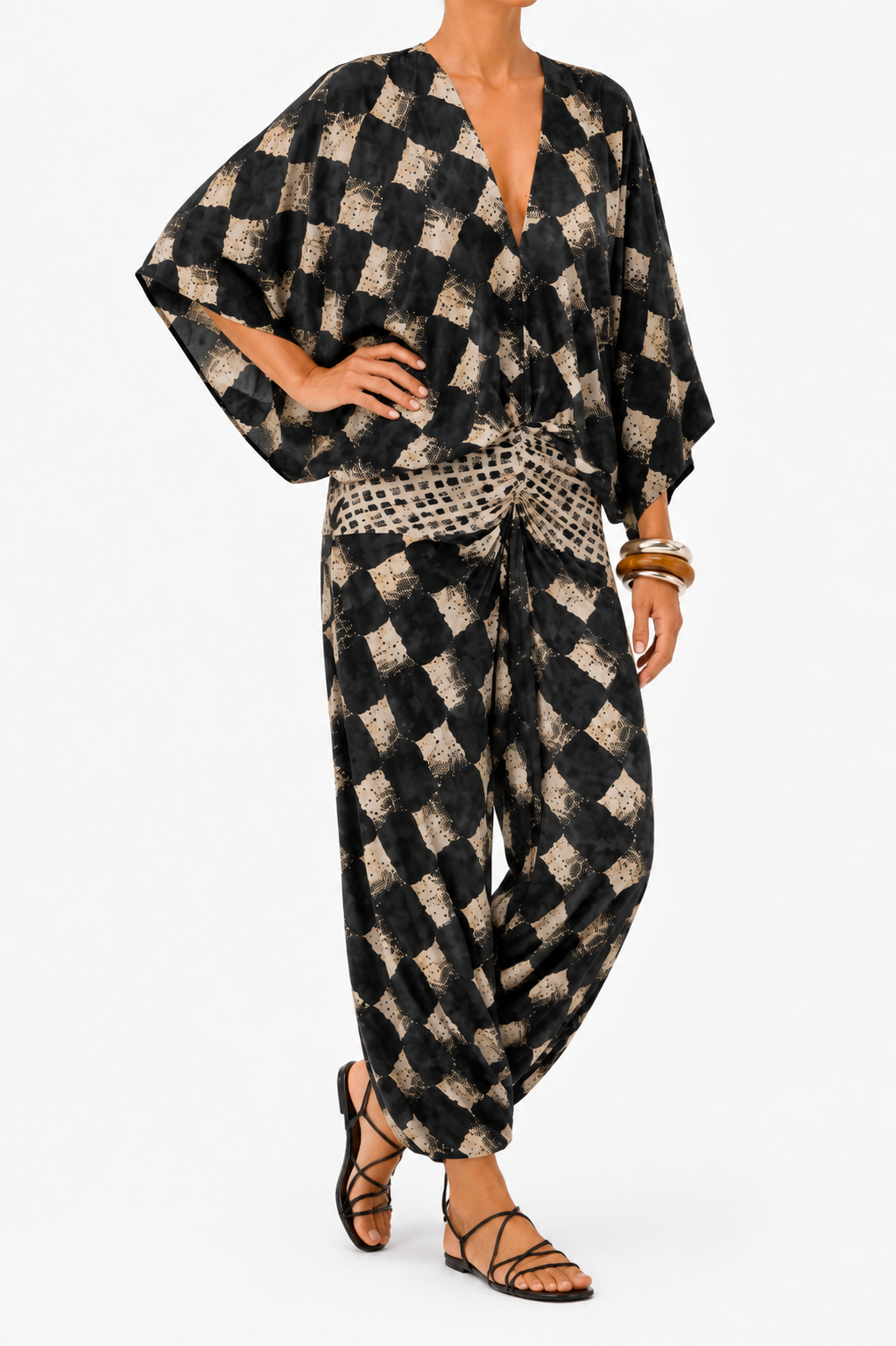 Maelia — Vestido Maxi Mosaico