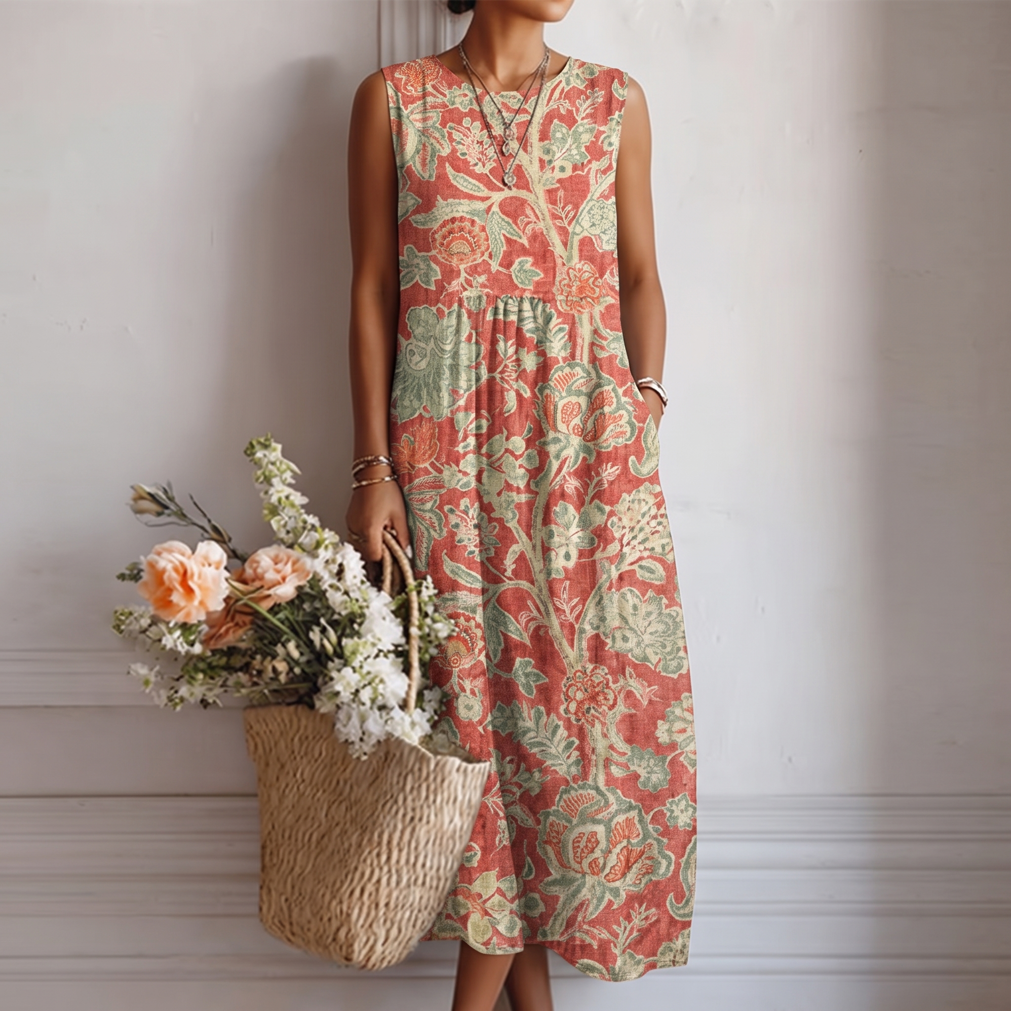Aurora — Vestido Midi de Diario