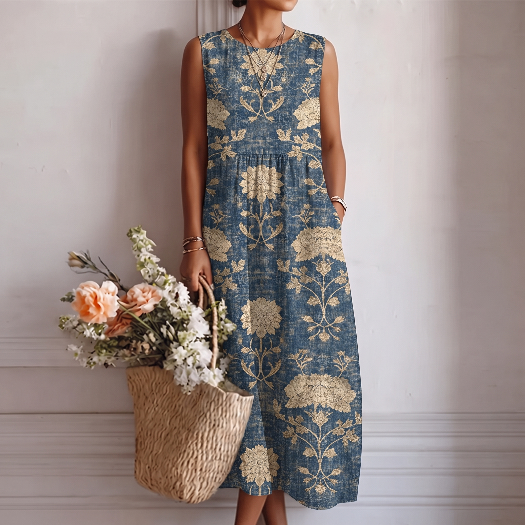 Valentina — Vestido Midi Floral