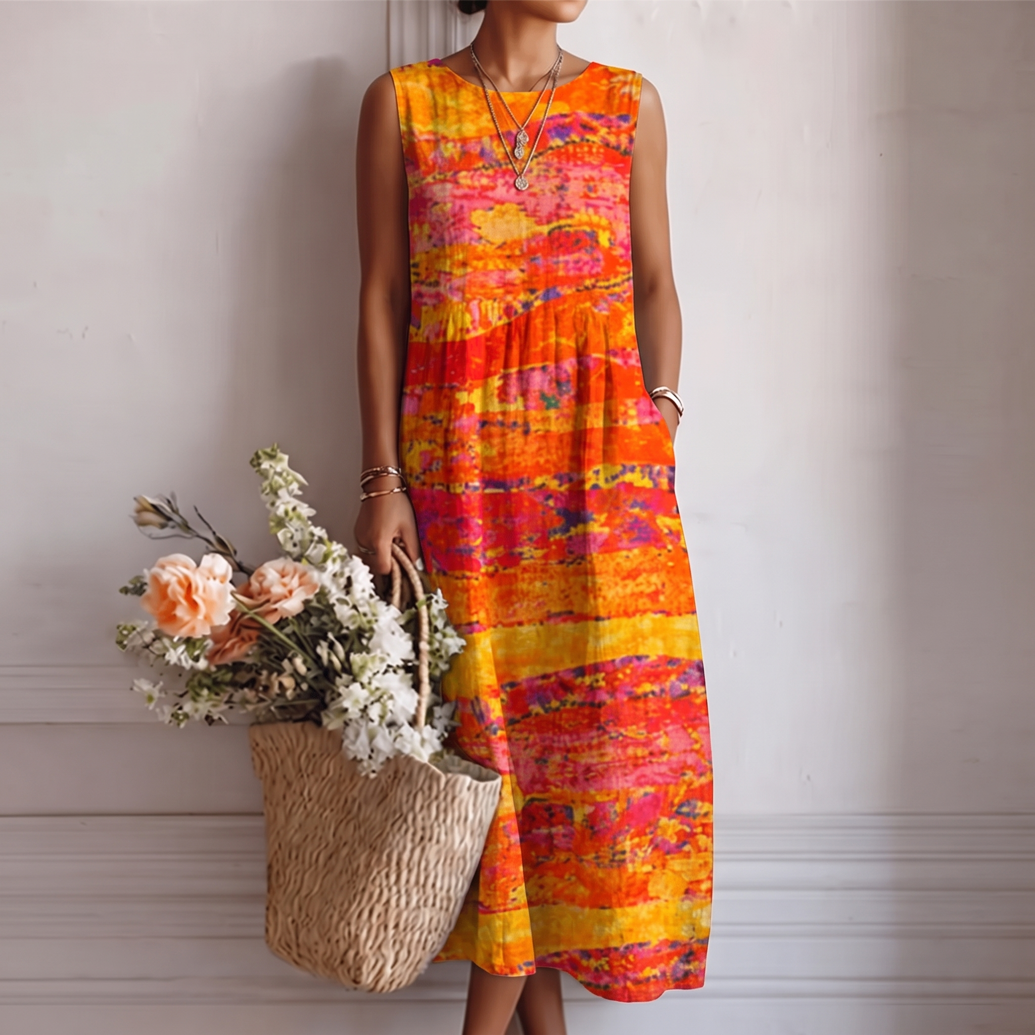 Laura — Vestido Midi de Diario