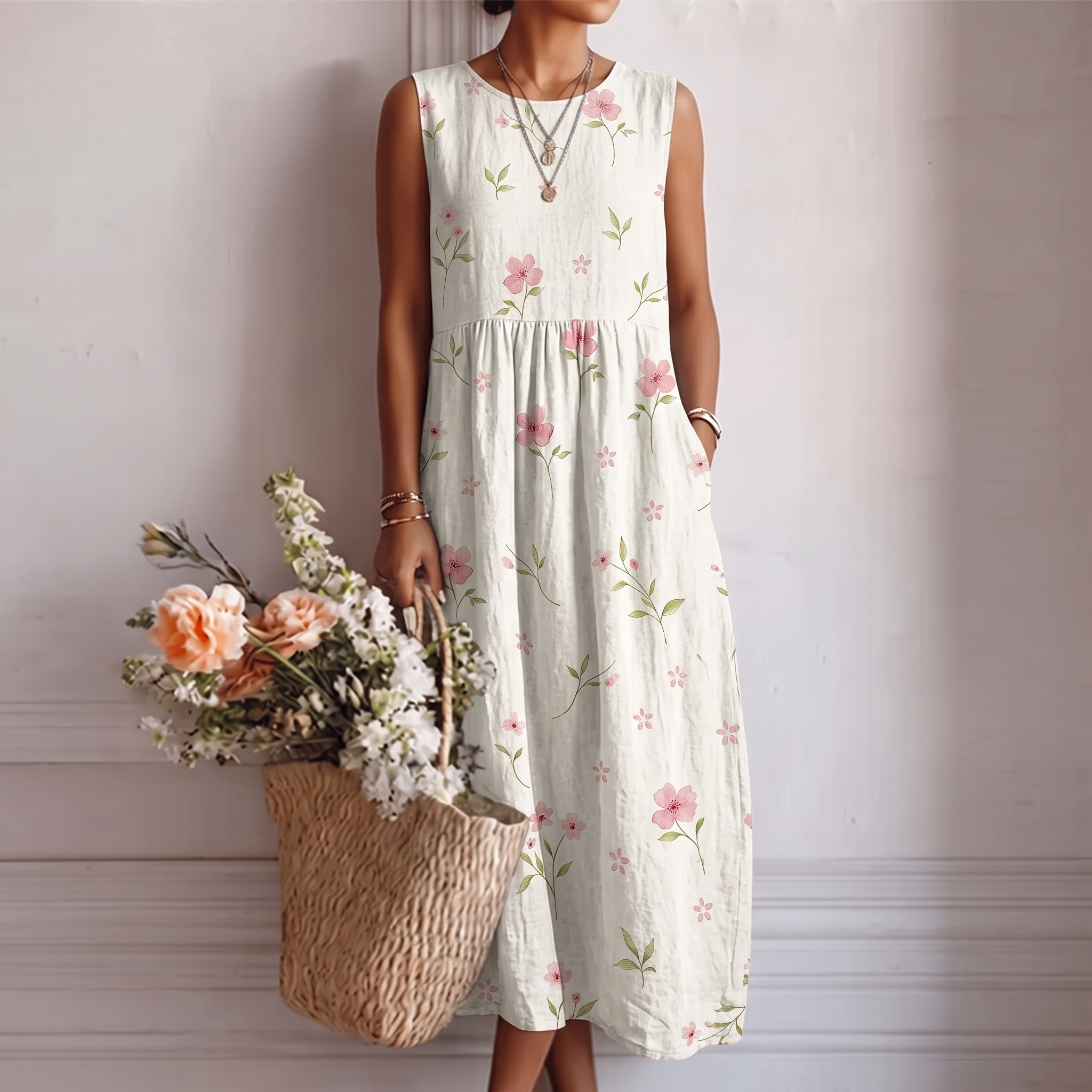 Elena — Vestido Midi de Diario