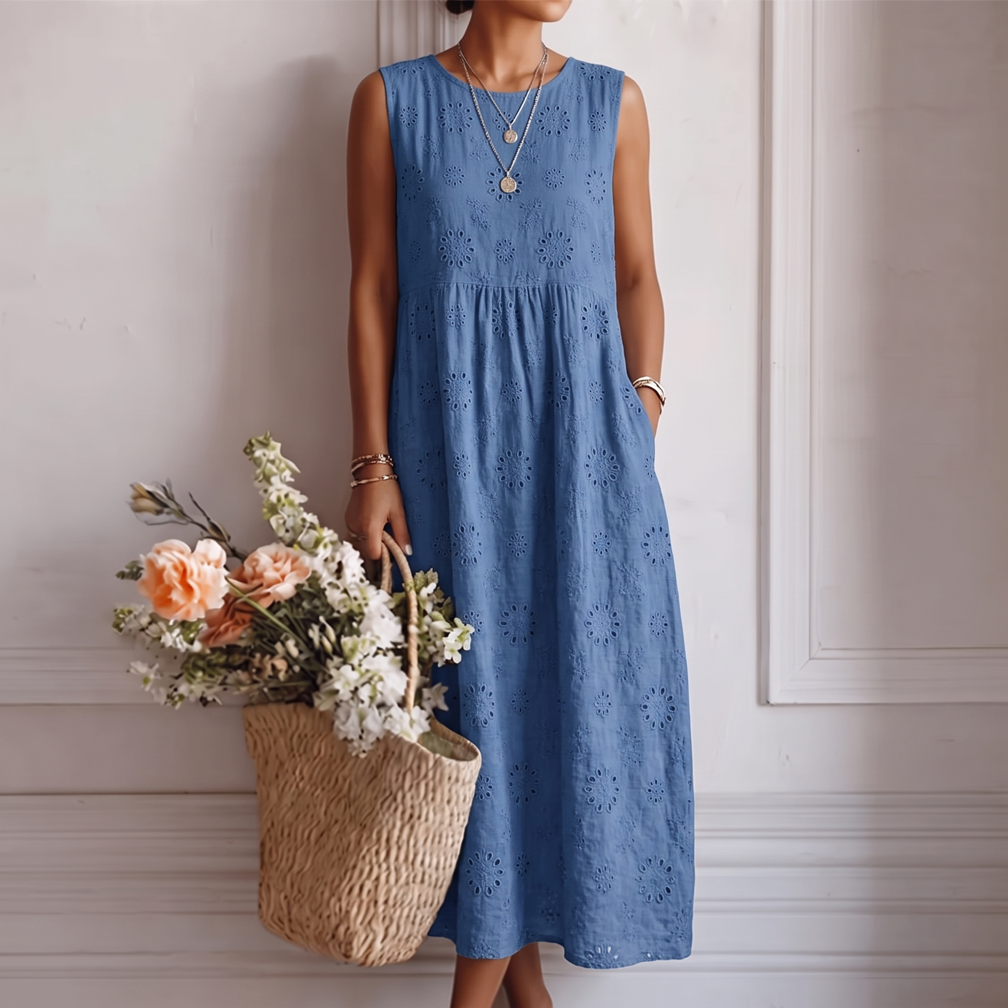 Livia — Vestido Midi de Diario