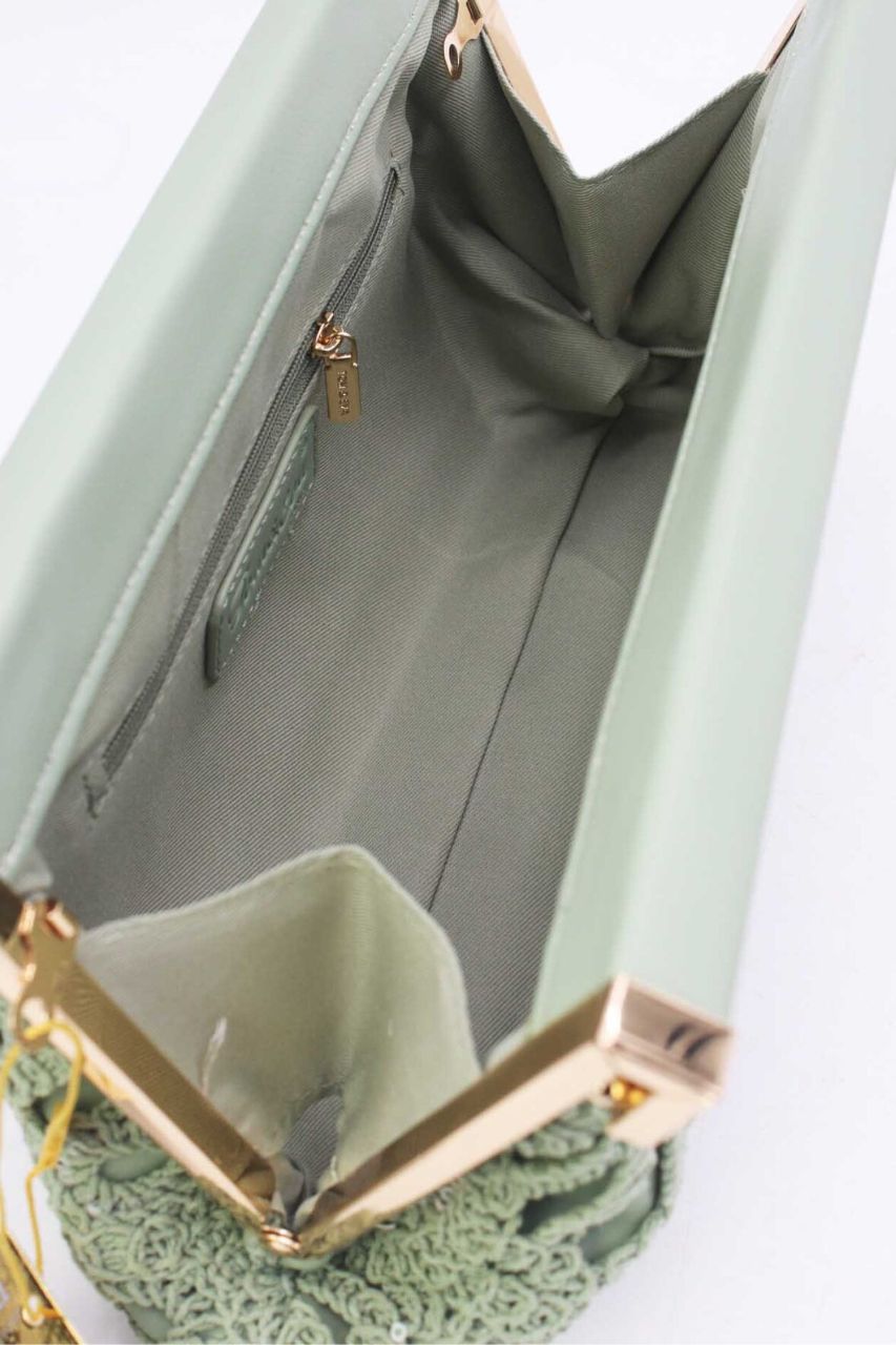 Bolso Clutch Verde
