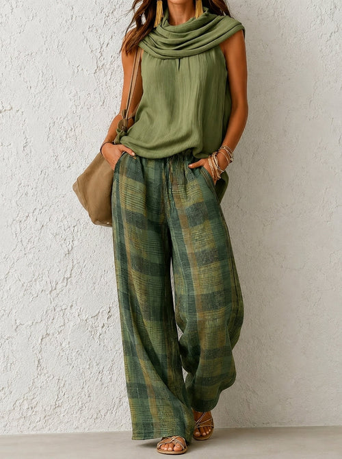Conjunto Ana — Blusa Fluida y Pantalón Ancho