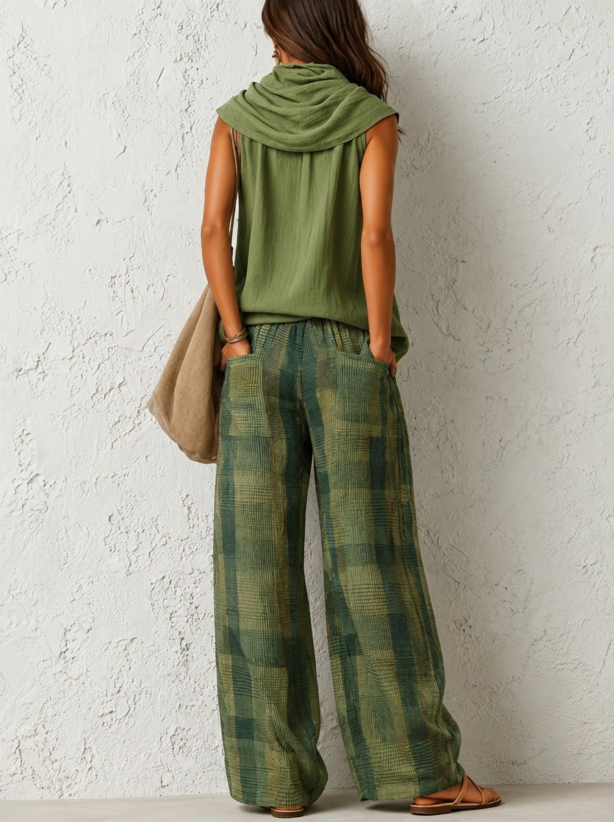 Conjunto Ana blusa fluida y pantalón ancho